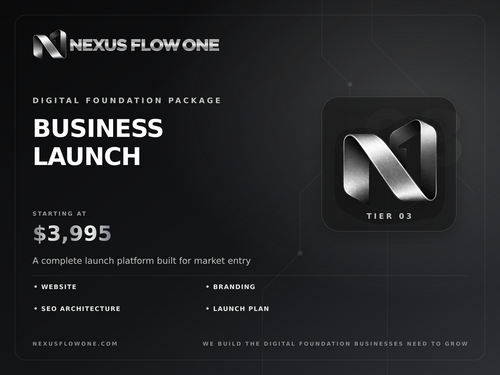 Nexus Flow One Business Launch package — $3,995